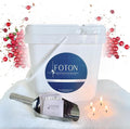Foton Pearled Candle 9lb - Bulk Mulled Magic Fall Scent Non Toxic Luxury Long Lasting Powder Wax Sand Candles - Refillable Pearl Foton Candle Sand with 100 Wicks for Candles Making