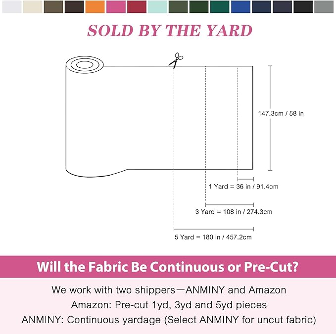 ANMINY 100% Waterproof Outdoor Fabric by The Yard, 58" W 600D Marine Canvas Fabric with PVC Backing, Ripstop Upholstery Material for Furniture Boat Covers Tent Awning, 1 Yard Pink