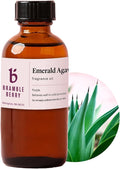 Bramble Berry Emerald Agave Fragrance Oil 2 oz | Fresh & Fruity Scent with Melon, Aloe, Coconut & Amber for Soap Making, Candles, Lotion & Bath Bombs | Skin Safe, Vegan, Paraben & Phthalate Free