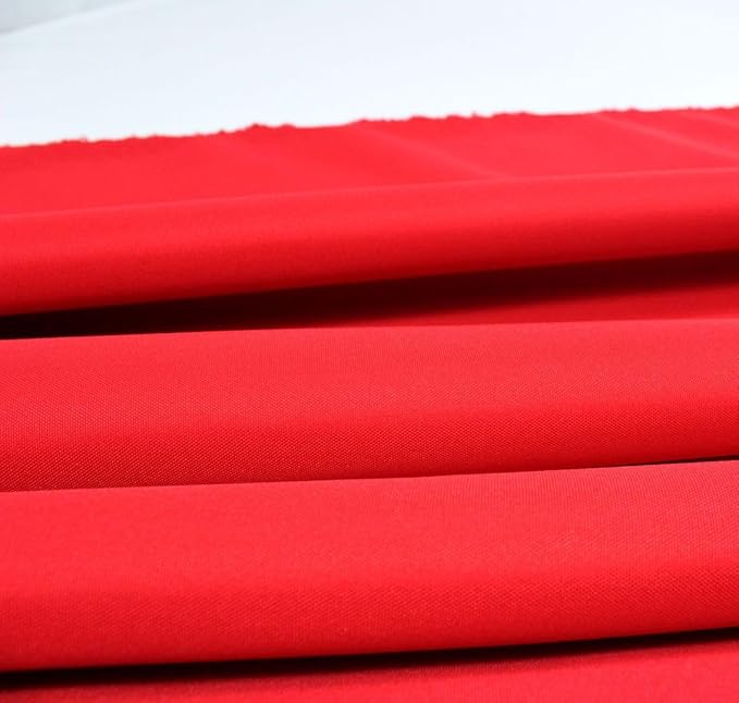 Mybecca Waterproof Canvas Marine Fabric 600 Denier Indoor/Outdoor PU Backing UV Protector Red 5 Yards