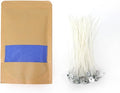 PHYMAT 3.5oz Pearled Candle, Candle Sand Wax with 50pcs Wicks, Refillable Sand Candles Kit for DIY Candles Making, Handmade Candles