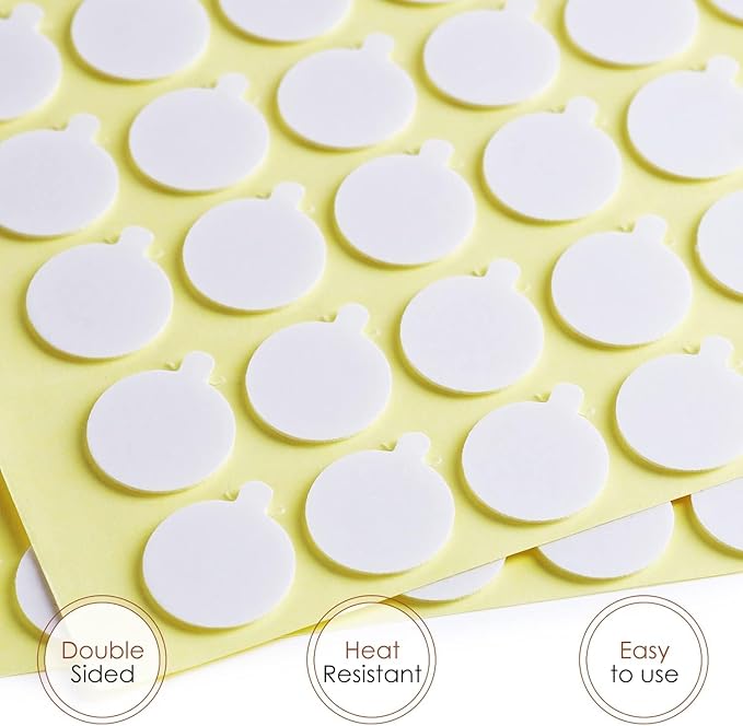 Hearth & Harbor Candle Wicks and Adhesive Candle Wick Stickers, 100 x 6-Inch Cotton Wicks + 100 Double-Sided Heat Resistant Candle Stickers