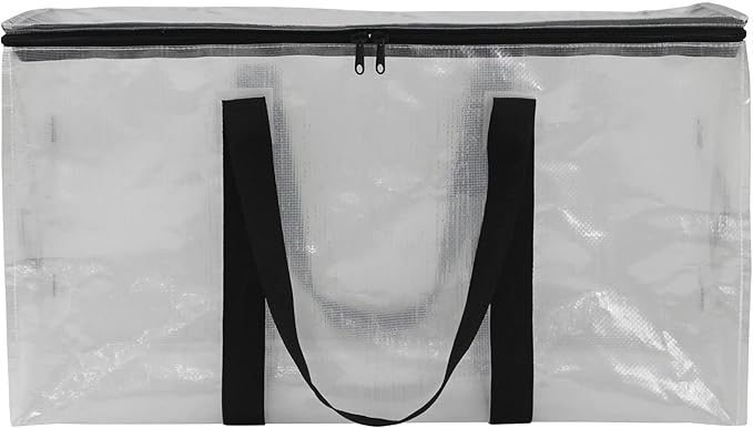 Clear Heavy Duty 20 Gallon Storage & Moving Bag, Large Reusable Organizer for Home Moving and Space Saving