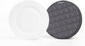 Covermates Keepsakes Quilted Dish Dividers – Set of Padded Plate Protectors for China & Dinnerware Storage, Scratch Protection, Machine Washable, Slate