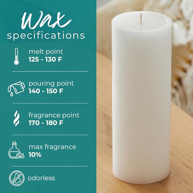 Direct Candle Supply Soy Wax Beads for Candle Making, 10lb Granulated Candle Wax, Low Melt Soy Blend, Soy Wax Beads for Crafts, Candle Making Pillars and Votives