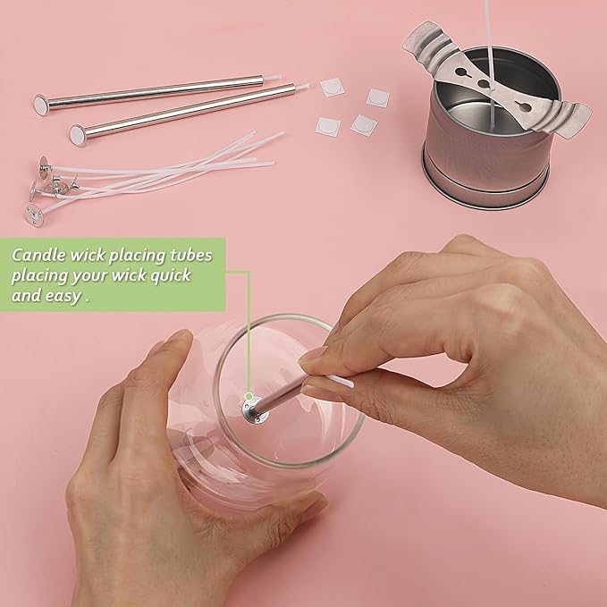 Blingfun Candle Making Kit for Beginners, Soy Wax Candle Making Supplies with Natural Soy Wax, Essential Oils, Candle Dye & Candle Wicks, DIY Home Craft Gift for Adults & Women