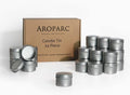 Silver Candle Tins 4oz with Lids, 24 Piece Candle Containers, Bulk Candle Jars for Candle Making - Silver