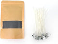 PHYMAT 3.5oz Sand Wax Bulk, Candle Sand with 50pcs Wicks, Refillable Pearled Candles Kit for DIY Handmade Candles Making, Wedding, Party Decor