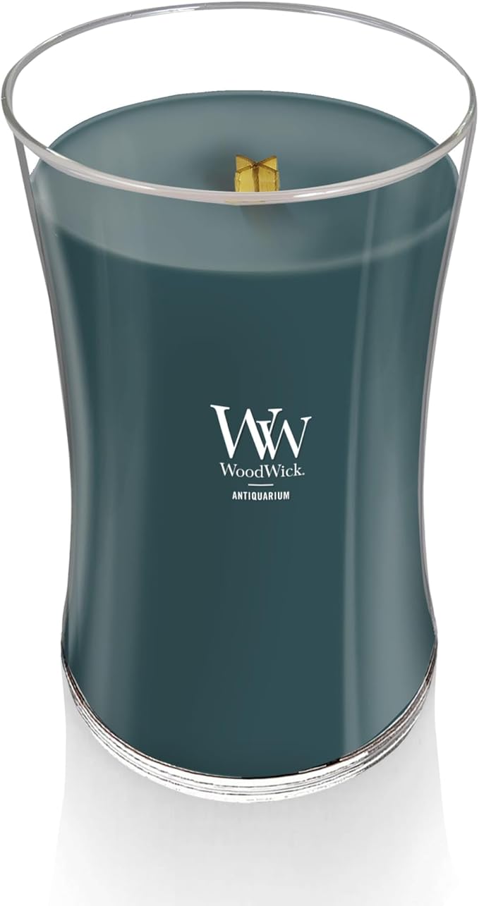 WoodWick Antiquarium Scented Large Hourglass Candle, Crackles as it Burns, Great for Gifting, 21oz