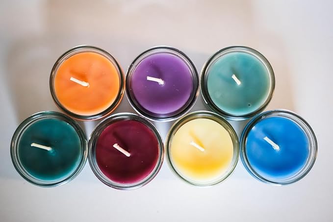 BeeTheLight Beeswax Jar Candle with Lid - Citrus Energy Aromatherapy Candle - 20 Hours Burn Time - All Natural 100% Pure Beeswax Candle - Handmade Decorative Jar Candle