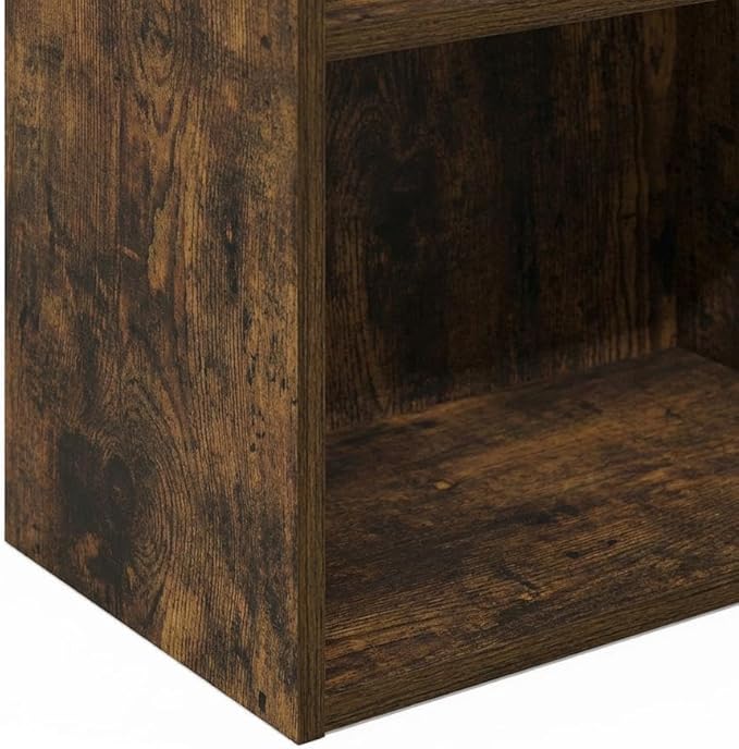 Furnifact Amber Pine Bookcase with Classic Design, Durable Wood Construction, Spacious Shelving, and Versatile Style, Perfect for Living Room or Office use
