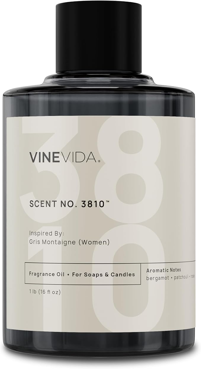 VINEVIDA [16 Oz] Scent No. 3810 Inspired by Gris Montaigne (Women); Fragrance Oil for Candle Making and Soap Making - Premium Candle Scents for Soy Candles