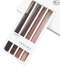 Taper Candles 10'' Brown Beige Ombre Non Toxic Candle Sticks Set of 4 | Mild Coffee Cream Scented, Natural Soy Tapered Candlesticks | Home Decor Kitchen Decor Wedding Decorations Centerpiece