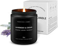 Luxury Lavander & Ceder Scented Candles Gift Set-100% Natural Soy Wax, 50H Clean Burn, Hand-Poured, Relaxing Aromatherapy for Home, Bedroom, Yoga & Spa,9oz-255g