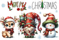 VIGEGU Christmas 5D Diamond Art Kits for Adult, Xmas Snowman Deer Gnome DIY Christmas Diamond Painting for Adults, 5D Full Round Drill Craft for Home Wall Decoration 16x12 Inch