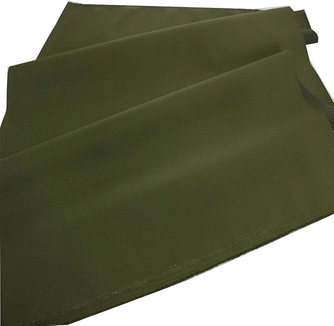 Mybecca Waterproof Canvas Marine Fabric 600 Denier Indoor/Outdoor PU Backing UV Protector Olive 5 Yards