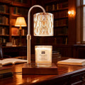 MATMO Candle Warmer Lamp with Timer & Dimmer, Height Adjustable Candle Warmer Light Compatible with Jar Scented Candles(Not Included), Table Candle Warming Lamp with 2 Bulbs for Home Decor(Gold)