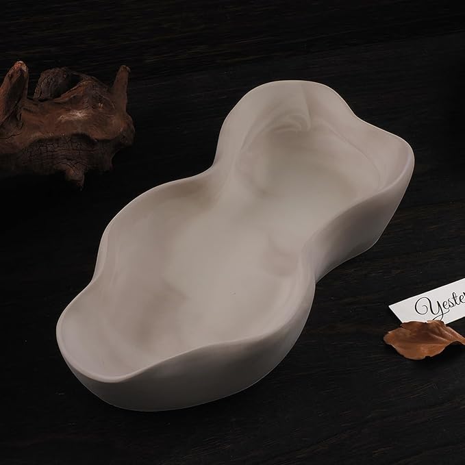 Large Silicone Bowl Mold,Silicone Molds for Resin Concrete Cement, Big Container Storage Mold Jewelry Candle Holder Mold Storage Tray Mold Plant Pot Mold DIY Storage Art Crafts(F)