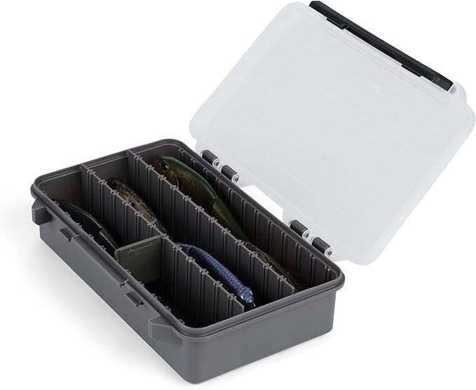 Plano StowAway 3600 Deep Stow Tackle Box with Corrosion-Preventive Rustricor, Single Latch Design, Transparent DuraView Lid, Stackable Storage for Fishing Bait, Lures and Gear
