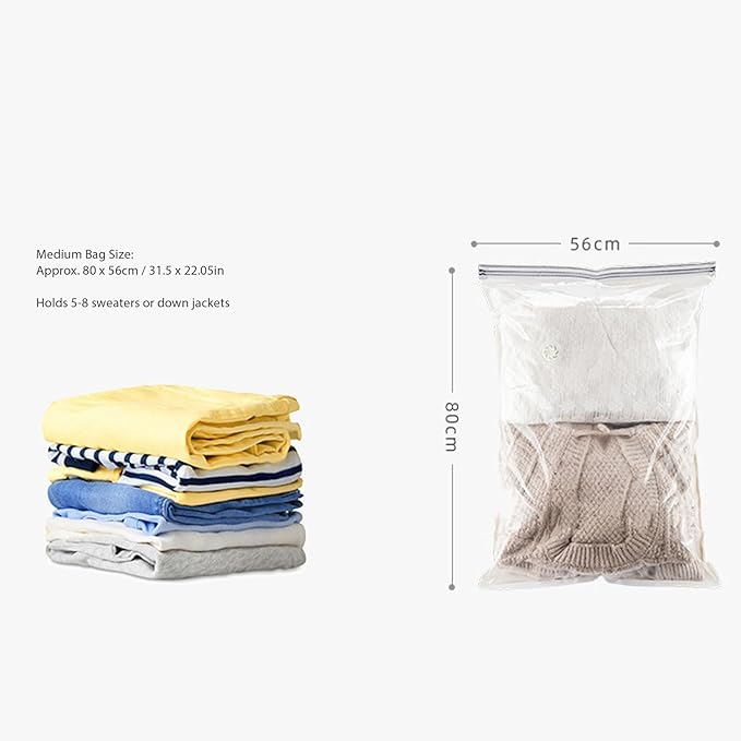 11PCS Set Vacuum Storage Bag, Good Sealing, Dust Proof Vacuum Bag with Electric Pump, Compression Airtight Sealer Bag for Storage, Moving, Travel