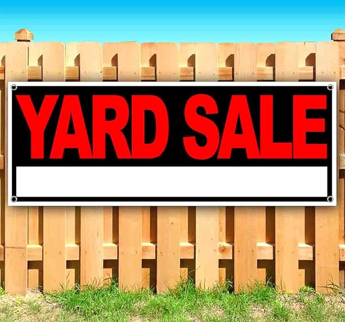 Yardsale 13 oz Banner | Non-Fabric | Heavy-Duty Vinyl Single-Sided with Metal Grommets