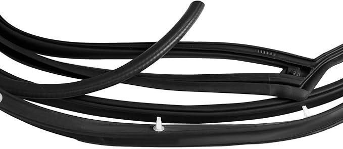 Car Door Weather Stripping for Honda Fit Sedan 2003-2008 OE:72350/72310/72850/72810-SEL-T01, Rubber Material Soundproof Thickened Auto Door Seal Strip Direct Installation,Left Rear