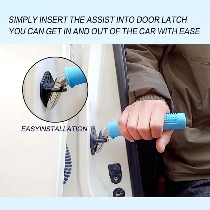 Car Assist Handle for Elderly - 2Pack Auto Cane with Emergency Window Breaker, 400lbs Capacity Vehicle Support Handle for Seniors & Handicapped