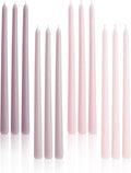 Viyffo 12 Inch Purpel Taper Candles Set of 12 Unscented Smokeless Long Tall Tapered Candle for Candlesticks Sticks Wedding Home Decor Dinner