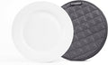 Covermates Keepsakes Quilted Dish Dividers – Set of Padded Plate Protectors for China & Dinnerware Storage, Scratch Protection, Machine Washable, Slate
