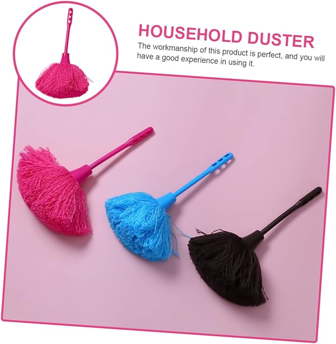 2pcs Handheld Duster Handle Reusable Cleaning Tool for Home Car Furniture and Electronics for Cobwebs Blinds and Narrow Spaces Easy Storage Design