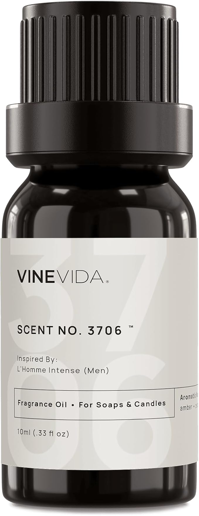 VINEVIDA [0.33 Oz] Inspired by: L'Homme Intense (Men); Fragrance Oil for Candle Making and Soap Making - Premium Candle Scents for Soy Candles