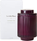 LA JOLIE MUSE Candles for Home Scented, Lavender Lilac Scented Candle, Natural Soy Wax, Luxury Jar Candles for Women, 80 Hours Long Burning, 12.3oz