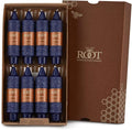 Root Candles Unscented Dinner Candles Premium Beeswax Blend Boxed Candle Set, 5-Inch, Abyss, 8-Count