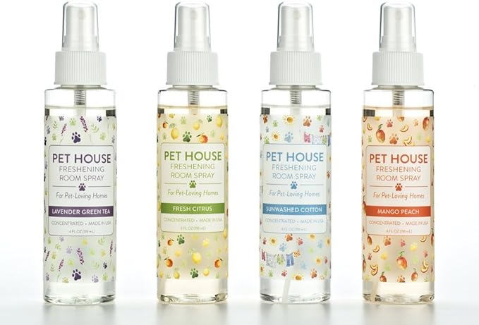 One Fur All Pet Air Freshener 4 OZ Concentrated Room Spray for Pet Odor, Sunwashed Cotton, Pack of 1