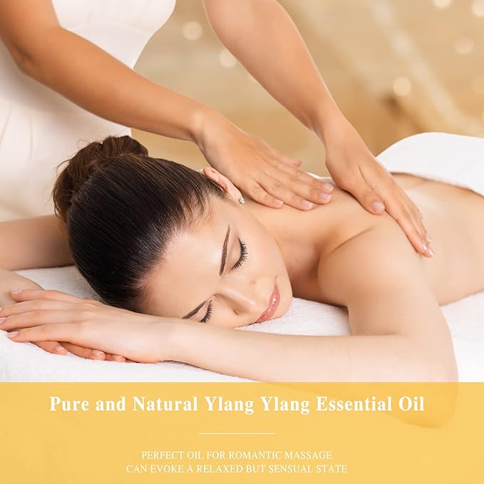 Ylang Ylang Essential Oil, MAYJAM 3.38FL.OZ Premium Quality Essential Oils for Diffusers for Home, 100ML Ylang Ylang Oil Scented Oil, Great for DIY Soap Candle Making