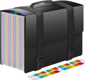 25 Pockets Accordion File Organizer Expanding File Folders with Handle,Fun Storage Portable Filing Box for Paperwork Documents Paper,A4/Letter Size