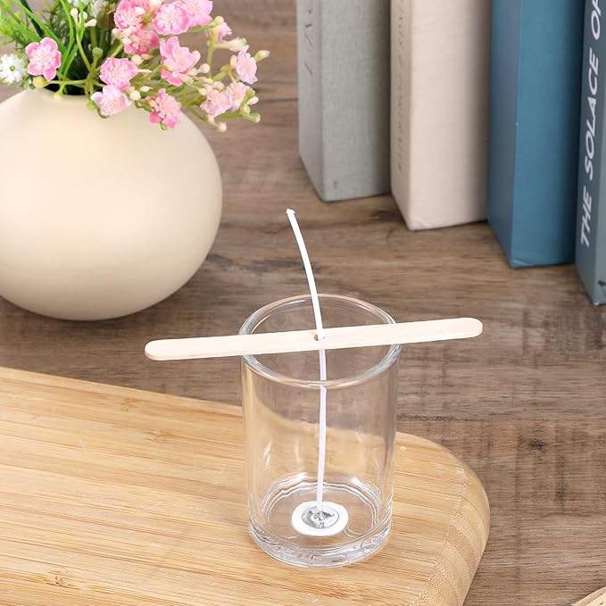 100 Pack Candle Wicks for Candle Making, Candles Wicks, Cotton Wick for Candlemaking, Soy Wax, Beeswax, Coconut Wax