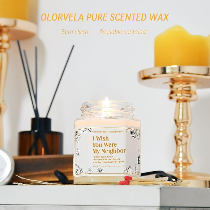 Jar Beeswax Candles-100% Natural Pure Beeswax Candles,5oz Unscented Beeswa Candle,Up to 30 Hours Burn Time, Bees Wax Candles for Decor,Party,Christmas (White, 1 Pack)