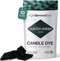 Hunter Green Candle Dye - Made in The USA - Premium Colorants - Highly Concentrated - Popular Colors for Paraffin or Soy Wax - Great for Professionals or Hobbyist - 10 Dye Chips