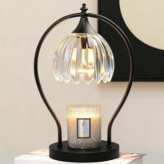 GOODBUY Candle Warmer Lamp with Timer Dimmer - Candle Warmer for Jar Candles - Plug in Wax Melt Warmer Unique Birthday Gifts for Women Mom House Warming Gifts New Home Room Decor