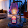 Candle Warmer Lamp with Timer & Dimmable 4-Level Brightness - Adjustable Height,for New Home Bedroom, Gifts for Women(Blue)