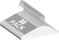 30 Pcs Dry Cleaner Hangers with Tubes - 16" Wire Hangers White Tube with Strong 15 Gauge Wire Bulk for Pants Caped Suit & Strut Home or Dry Cleaners (Silver)