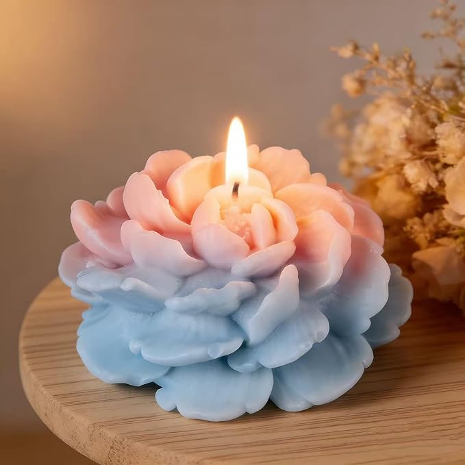 Tulip Flower Petal Mold - Cylinder Molds Silicone Wave Spiral Candle Mold - Silicone Resin Casting Molds for Candle & Resin & Soap Craft Supplies