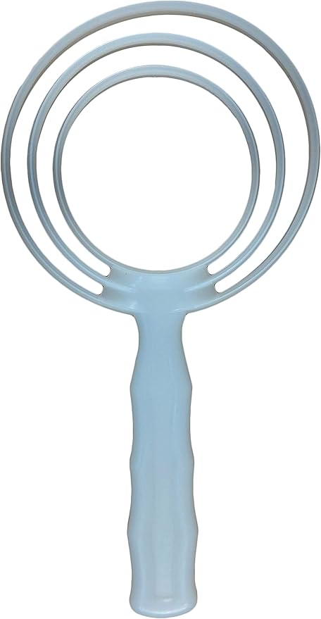 Professional Bone Dust Scraper, Round, White Poly