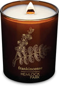 Hemlock Park Wood Wick Candle Handcrafted with Natural Coconut Wax and Essential Oils (Standard 7.2 oz, Frankincense)