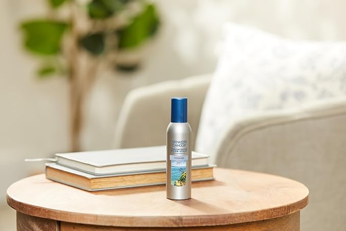 Yankee Candle Concentrated Air Freshener Room Spray, Odor Eliminator for Home, Bathroom, Ocean Air, 1.5 Oz (Pack of 6)