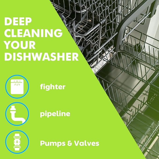 Xcleen Dishwasher Cleaner and Deodorizer Tablet 25 Count, Deep Cleaning Tablet Helps Remove Limescale, Mineral Buildup and Odor, Formulated to Clean Inside all Machines