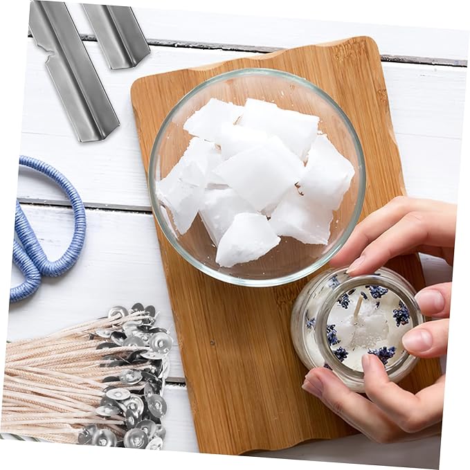 1set Candle Making Kit of Candle Wicks Wick Holders Stickers for Projects for Craft