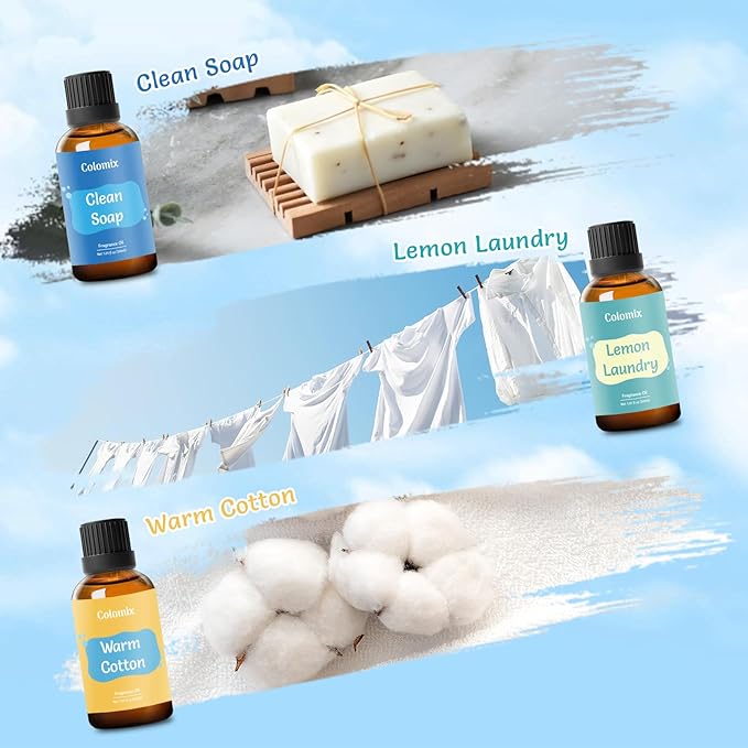 Fragrance Oils Set - 30mlx3 Premium Clean Essential Oils for Diffusers for Home, Fragrance Oil for Soap Supplies, Candle Making, Spring Scented Oils Gift, Refreshing Fragrance Oils for Aroma