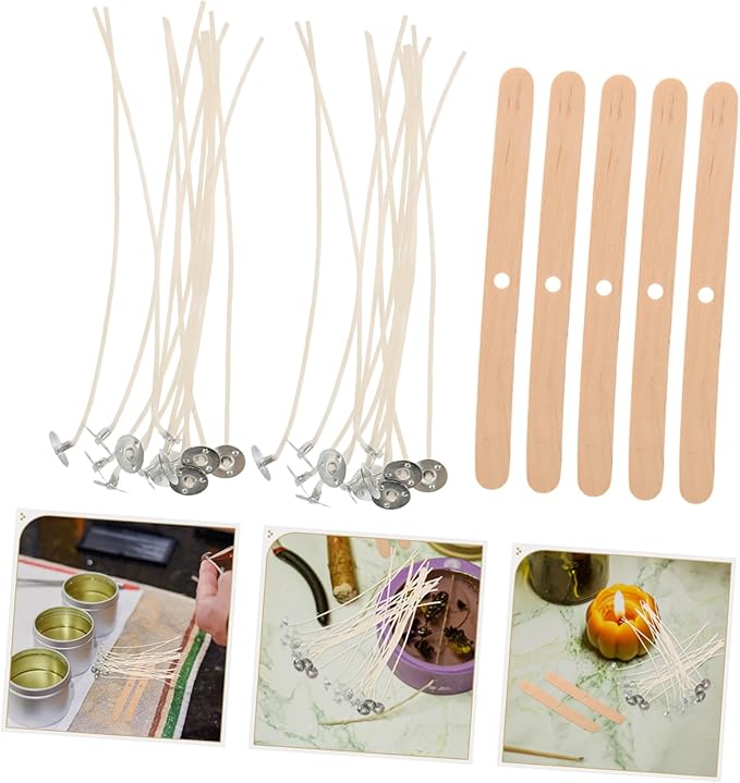 Beaupretty 1Set DIY Candle Making Kit with Wax Wicks Sticks for Creative Projects Versatile Supplies for Handmade Scented Candles for Adults Special Occasions